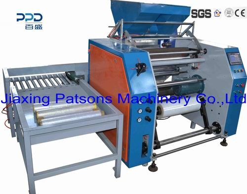 Fully auto prestretch film rewinding machine